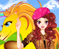 Cool Girl and Horse